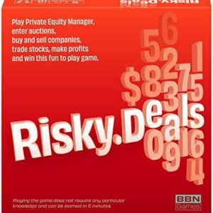 Risky Deals – The Stock Market Game - Bet Wisely, Roll The Dice and Get Rich – Fun Board Game for Adults and Family Night - Adrenaline and Fun